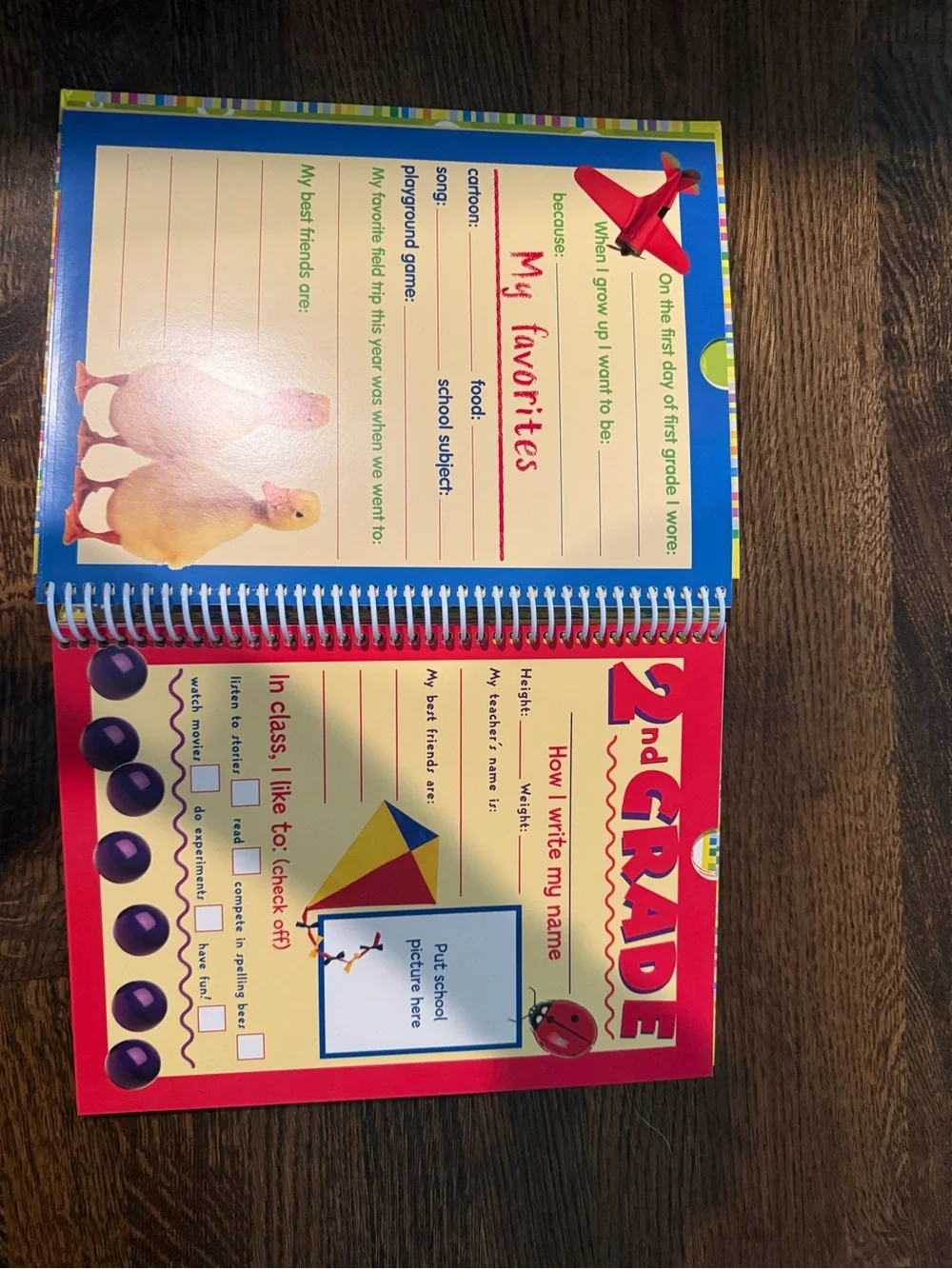 Kids memory book